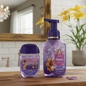 Bath & Body Works Rapunzel Hand Soap and Gel Set - Purple